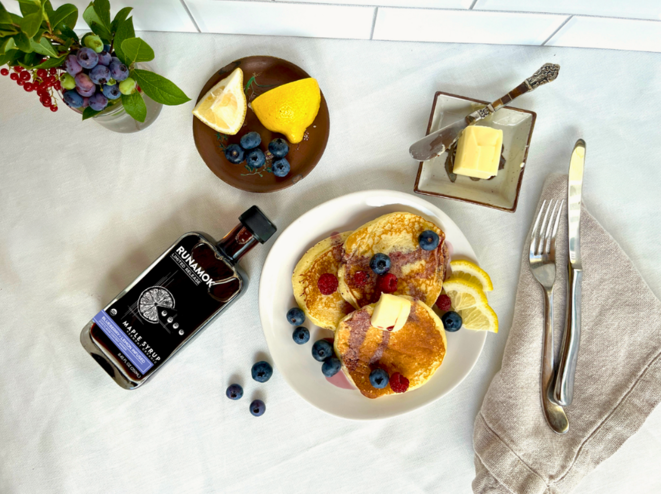 Blueberry + Lemon Infused Maple Syrup — image 3
